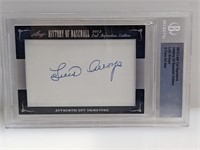 2012 Leaf Cut Auto History of Baseball Luis Arroyo