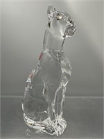 Baccarat Crystal cat figurine