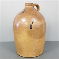 3-gallon stoneware beehive jug with turkey