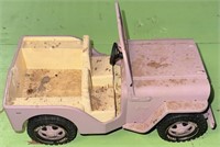10"  Vintage 1960s Pink Tonka Beach Jeep Surrey