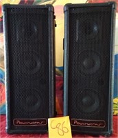 K - PAIR OF POWER WORKS SPEAKERS (C86)