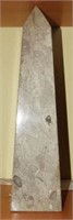 Sculpted marble obelisk 14”