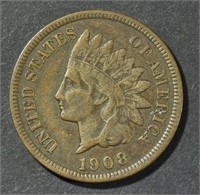 1908-S INDIAN HEAD CENT F