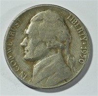 1950-D JEFFERSON NICKEL CIRC