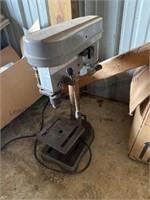 Small bench mounted drill press