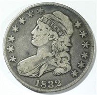 1832 CAPPED BUST HALF DOLLAR  VG