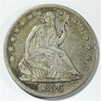 1856 LIBERTY SEATED HALF DOLLAR  F