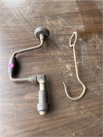 Hand drill and hook