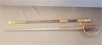 Antique Italian officers sword and sheath- As Seen