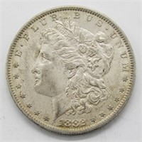 1882-O MORGAN DOLLAR AU