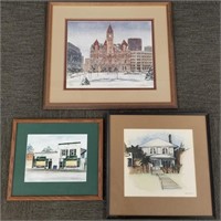 3 artworks including signed and numbered Amidon