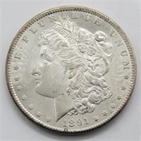 1891-S Morgan Dollar BU