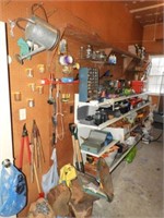 Large selection of tools and hardware to include