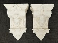 2 architectural cast brackets - 13" x 20" (some as