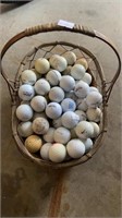 Basket of Used Golf Balls