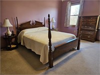 Bedroom Set. Queen bed frame (frame only,