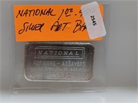 1oz .999 Silver National Art Bar