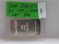 1oz .999 Silver Deak-Perera Art Bar