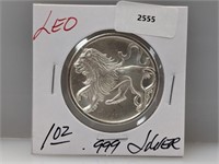 1oz .999 Silver Leo Round