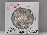 1oz .999 Silver Virgo Round