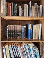4 shelves of books. Novels, educational,