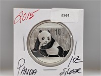 2015 1oz .999 Silver Panda 10 Yuan