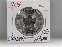 2015 1oz .999 Silver Canada Maple Leaf $5