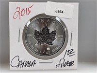 2015 1oz .999 Silver Canada Maple Leaf $5