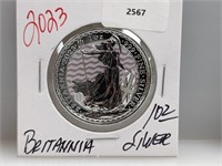2023 1oz .999 Silver Britannia 2 Pounds