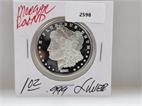 1oz .999 Silver Morgan Round