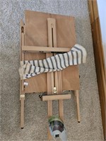 Wooden Painters Easel w/ compartment for storage