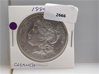 1884-S 90% Silver Morgan $1 Dollar
