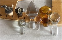 Collection of decanter stoppers