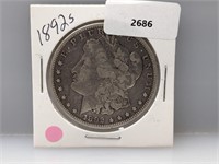 1892-S 90% Silver Morgan $1 Dollar