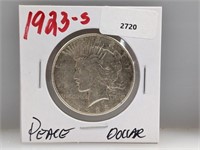 1923-S 90% Silver Peace $1 Dollar