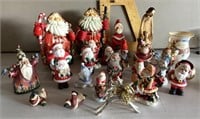 Collection of Christmas figurines