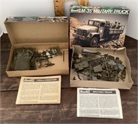 2 complete army vehicle model kits
