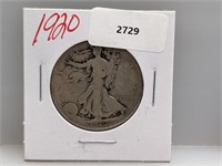 1920 90% Silver Walker Half $1 Dollar