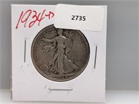 1934-D 90% Silver Walker Half $1 Dollar