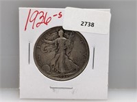 1936-S 90% Silver Walker Half $1 Dollar