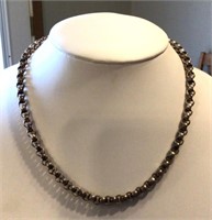 Heavy, clunky sterling silver necklace