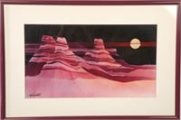 SIGNED GRAND CANYON MIXED MEDIA COLLAGE
