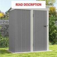 Patiowell 5x3 FT Outdoor Storage Shed  Gray