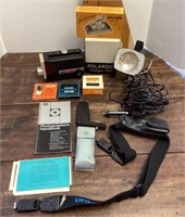 Vintage movie camera & camera accessories