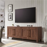 Henn&Hart TV Stand  Fits up to 80 TV  Walnut