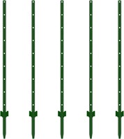 5FT Metal Fence Post  Steel U-Channel  5 Pack