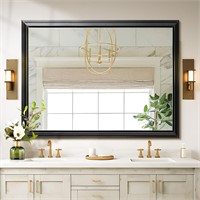 48x36 Inch Black Aluminum Alloy Wall Mirrors