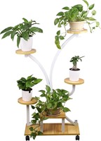 5-Layer Indoor Plant Stand with Wheels