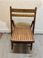 Wooden Folding Chair Vintage