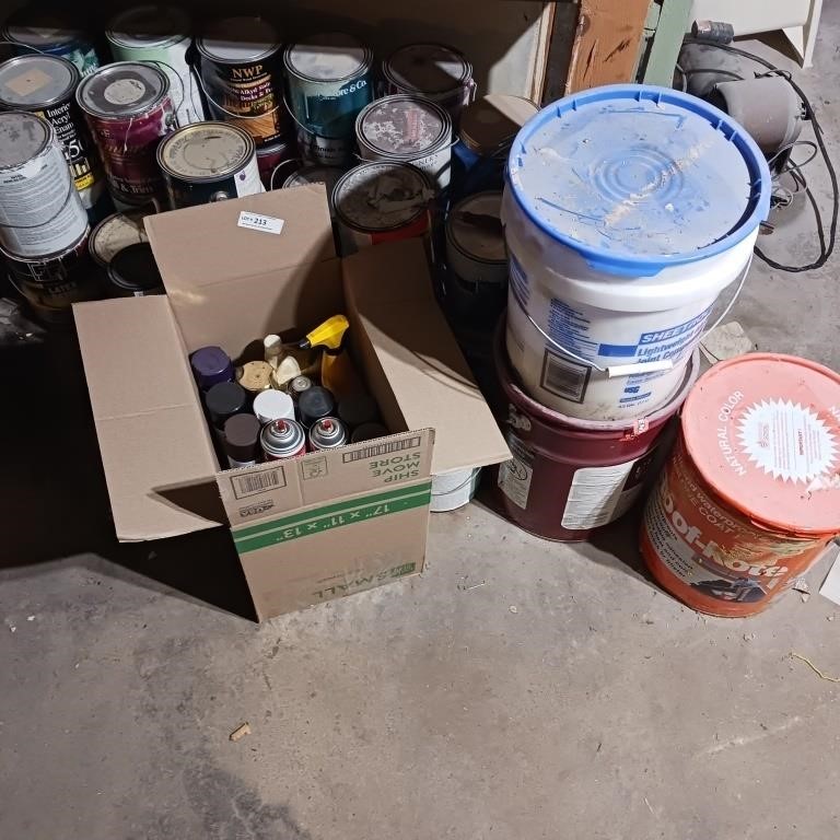 Floor Lot - Paint - Joint Compound - Stain